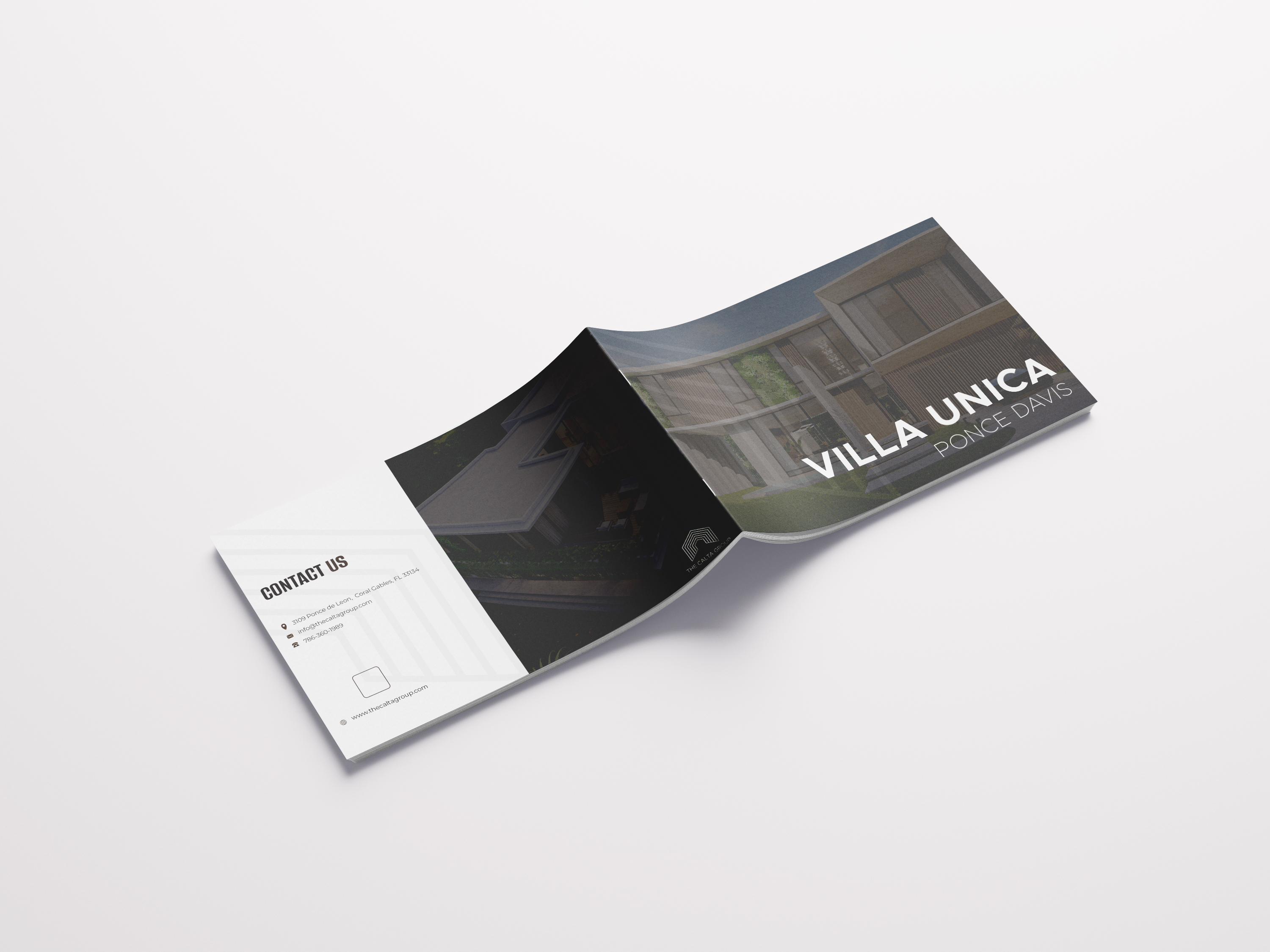 Villa Promotional Brochure — Mockup 3